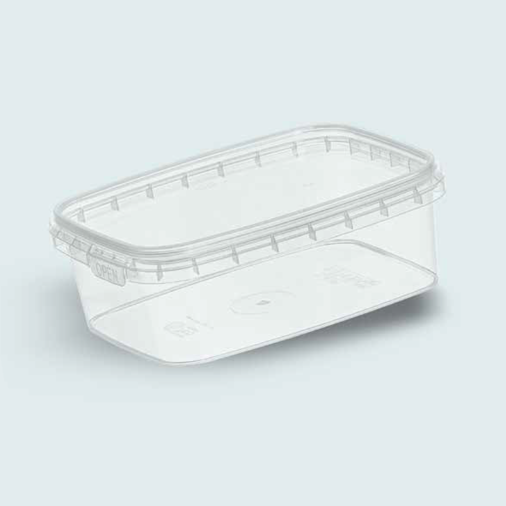Rectangular Food Container with Lid 240 cc