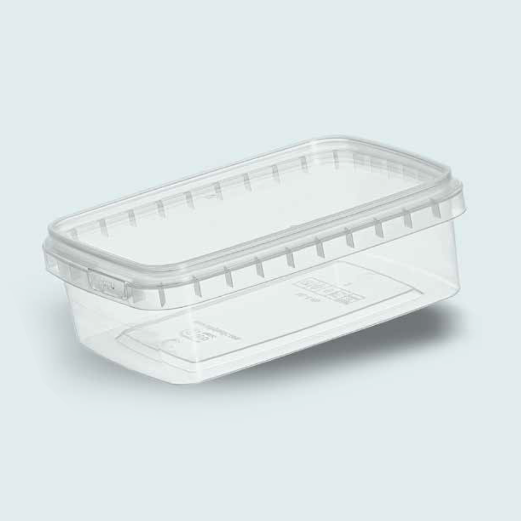 Rectangular Food Container with Lid 400 cc
