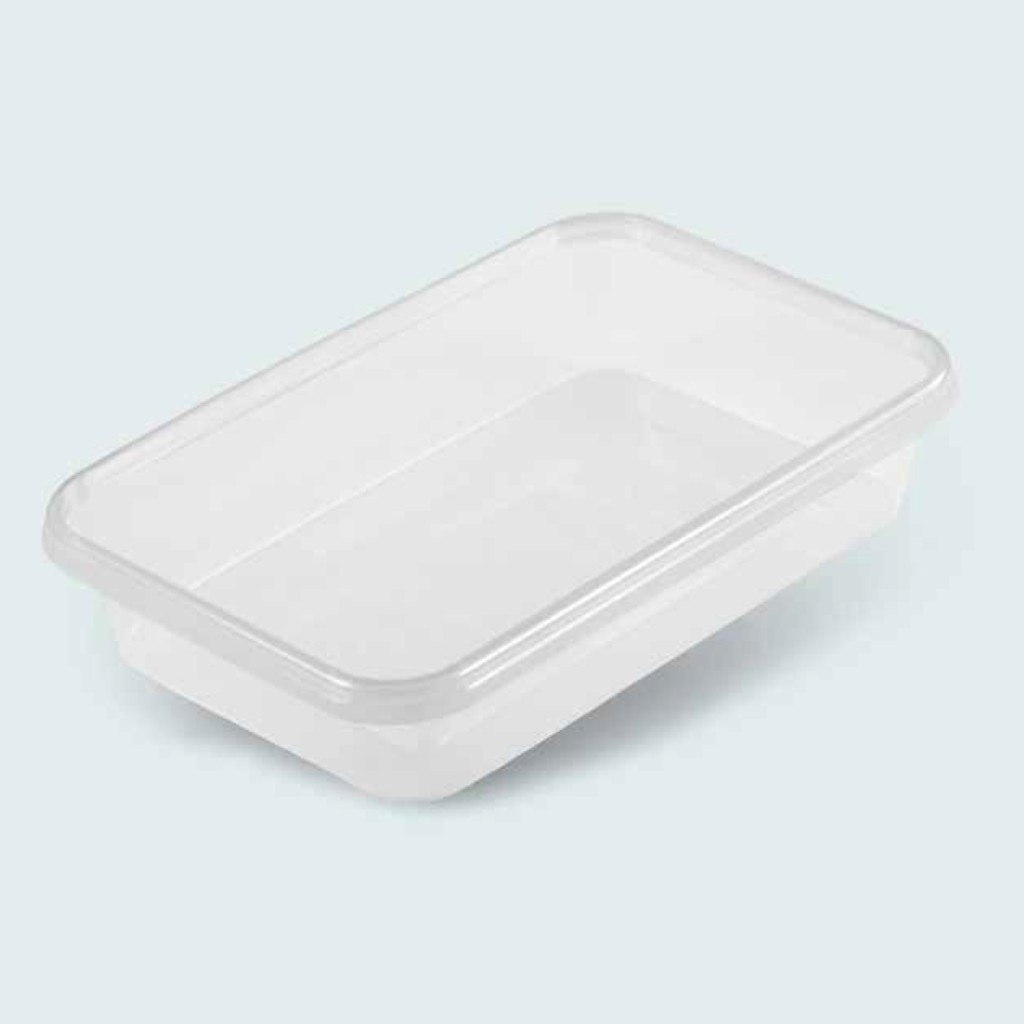 Rectangular Food Container with Lid 500 cc