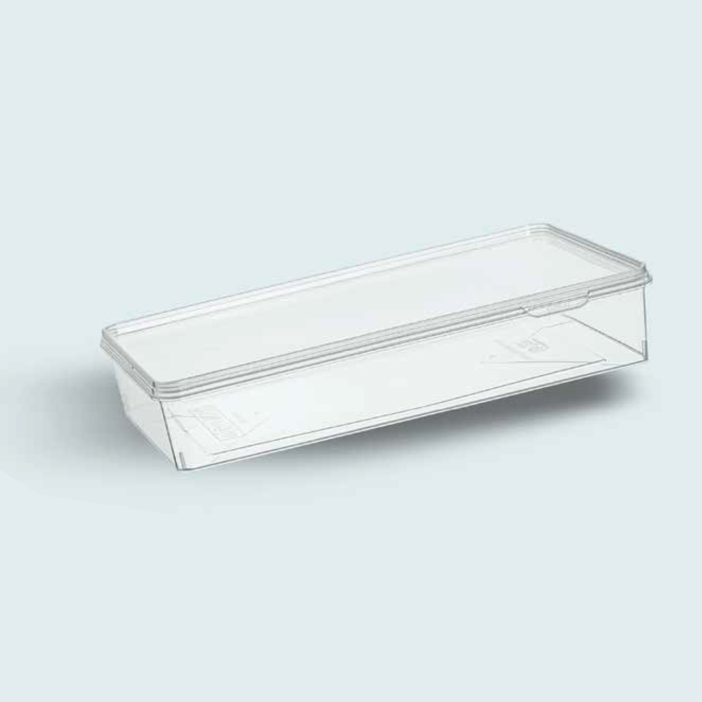 Rectangular Food Container with Lid 2000 cc