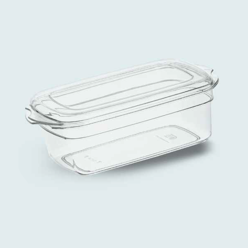 Rectangular Food Container with Lid 260 cc