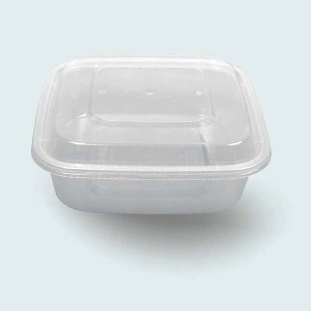 Hot Delivery Square with Lid 750 cc