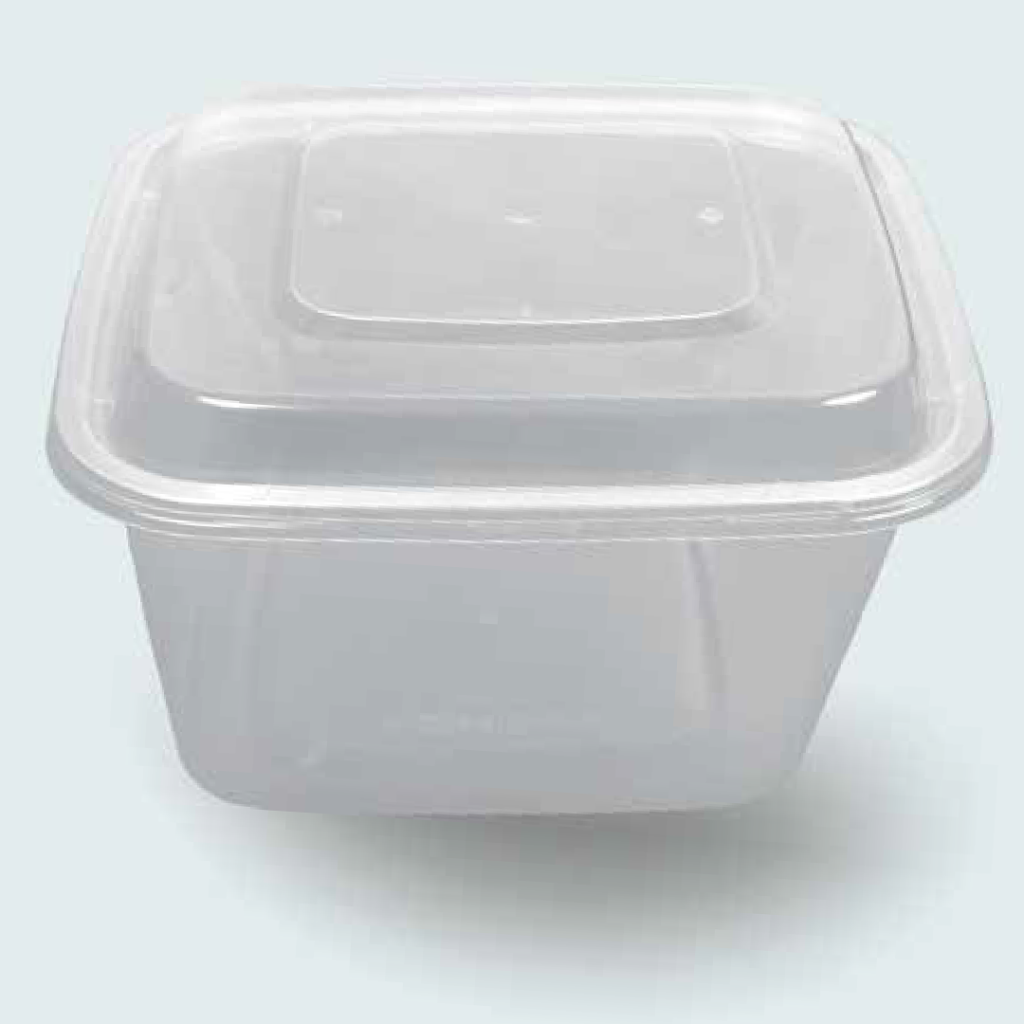 Hot Delivery Square with Lid 1250 cc