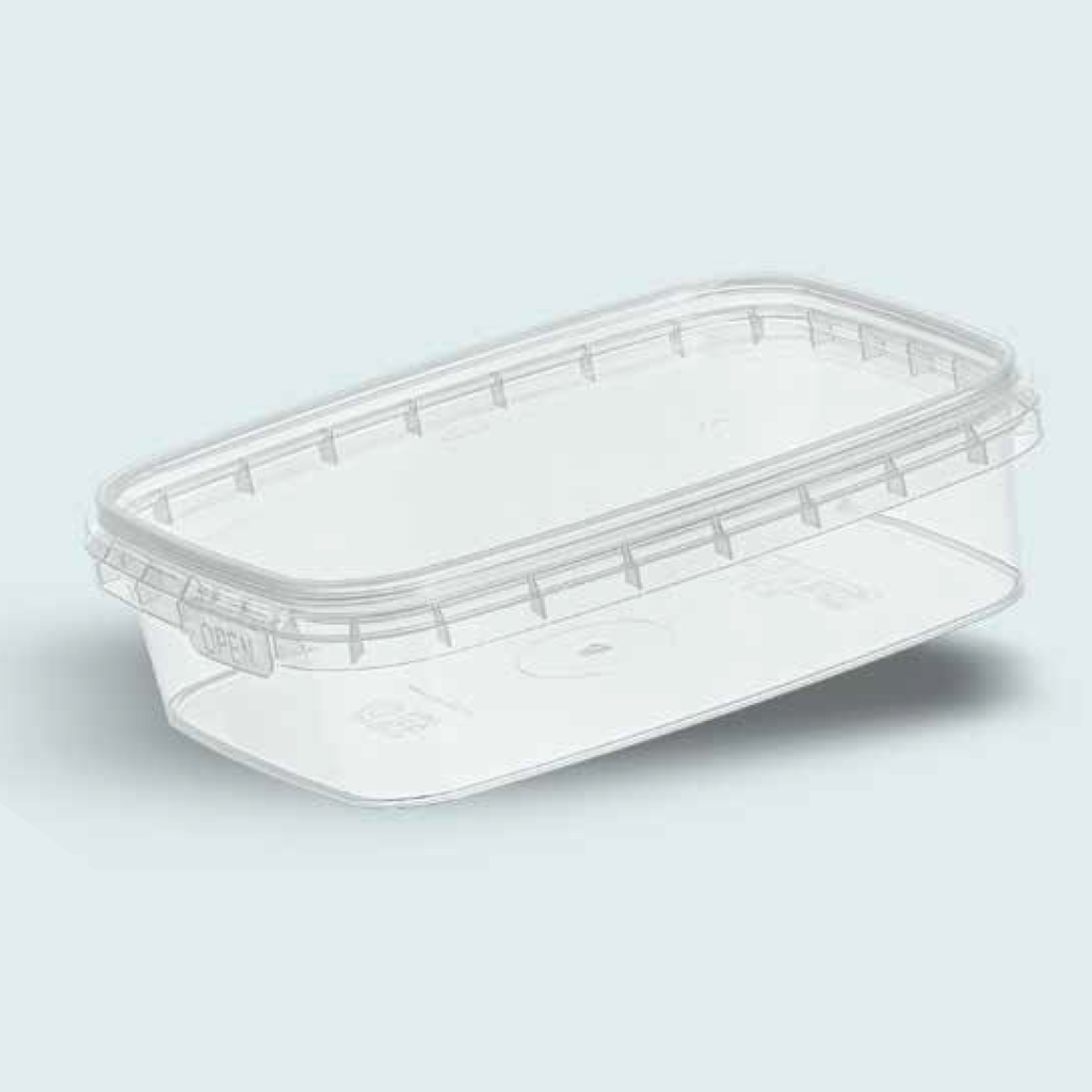 Rectangular Food Container with Lid 160 cc